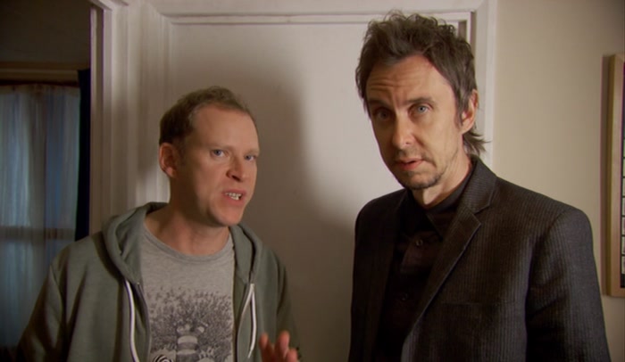 - AND PRETEND NOTHING'S HAPPENING. - (DOORBELL RINGS) 