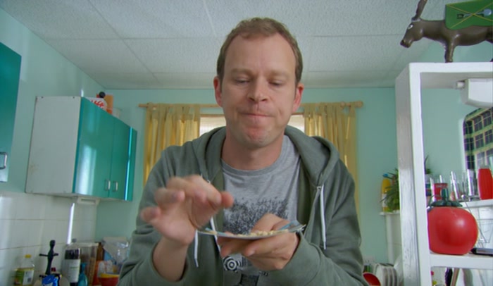 I WILL PREVAIL. HE CAN'T HURT ME WITH HIS RICE KRISPIE BLITZ. 