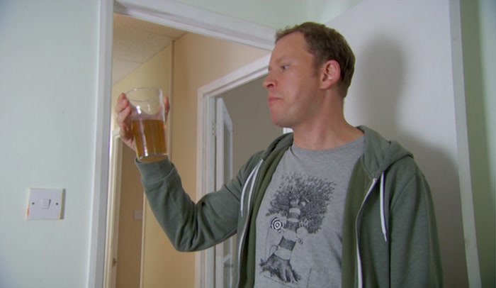 MARK, DID YOU PISS IN MY PISS? COS THIS PISS LOOKS FUNNY. 