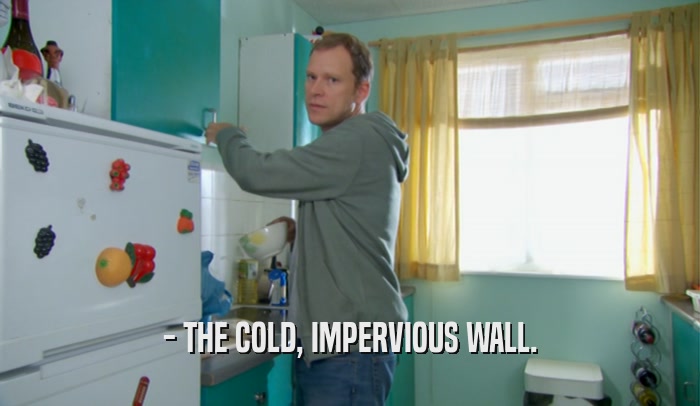 - THE COLD, IMPERVIOUS WALL.  