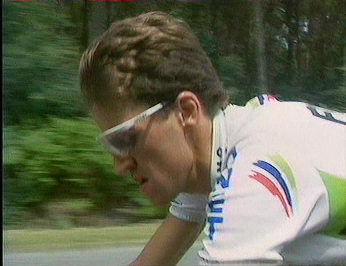 INSIDE THOSE TIGHT LYCRA SHORTS, WHICH HAVE BECOME HIS TRADEMARK... 