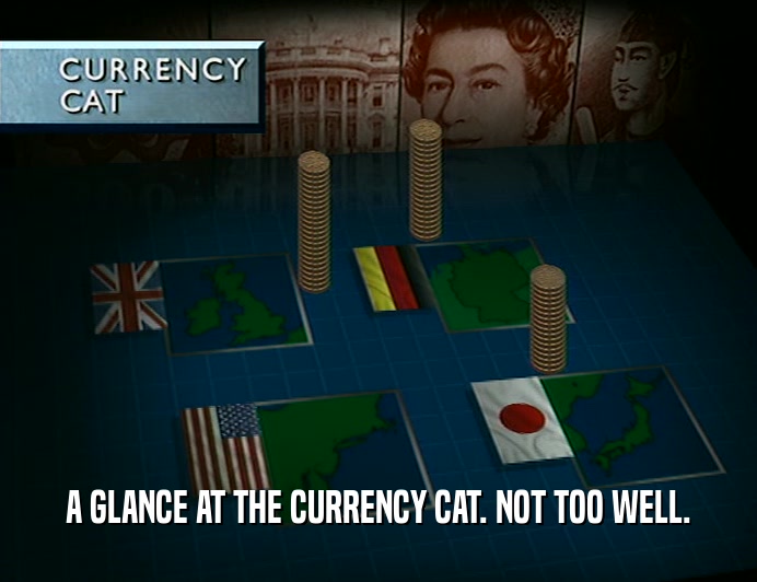 A GLANCE AT THE CURRENCY CAT. NOT TOO WELL.
  
