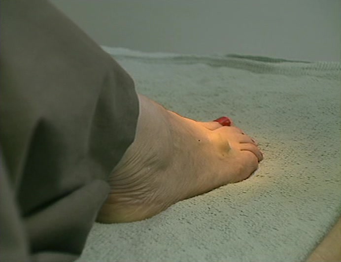 PHYSICAL COMPLAINTS,
 LIKE THE LUMP ON THIS WOMAN'S FOOT,
 