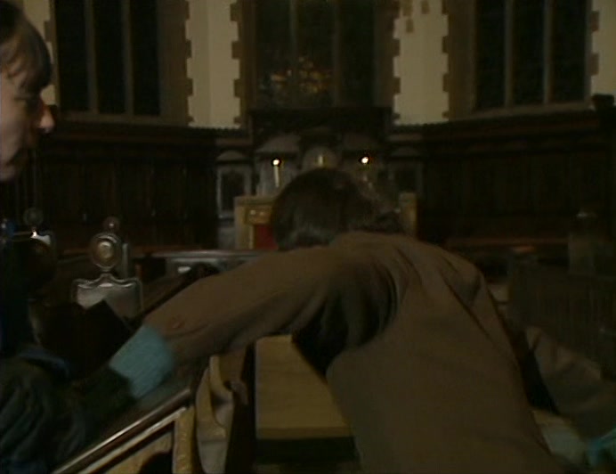 I THOUGHT I WAS GOING TO CHOKE. THEN HE RAN ALONG THIS PEW... 