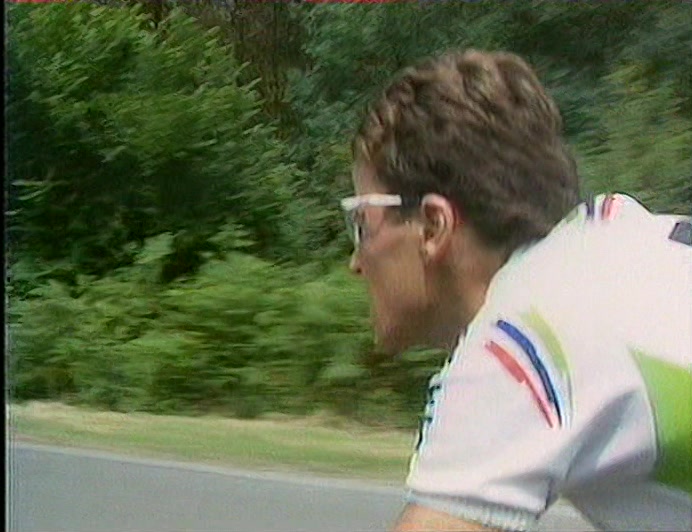 INSIDE THOSE TIGHT LYCRA SHORTS, WHICH HAVE BECOME HIS TRADEMARK... 
