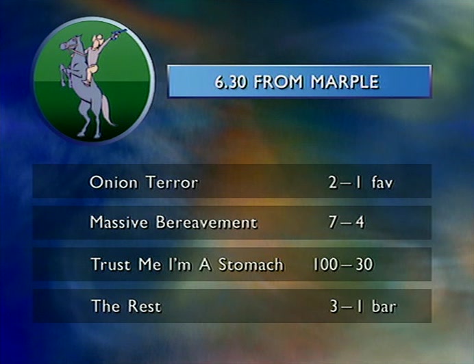 THE 6.3O HAS A 5O-MINUTE DELAY DUE TO A FIGHT NEAR THE PADDOCKS BETWEEN TWO OFFICIALS, 