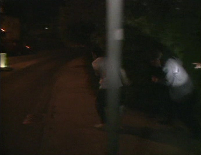 A BACKSTREET DENTIST AND HIS CLIENT. WE CHASED AND FILMED AT THE SAME TIME. 