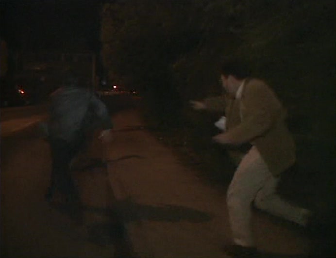 A BACKSTREET DENTIST AND HIS CLIENT. WE CHASED AND FILMED AT THE SAME TIME. 