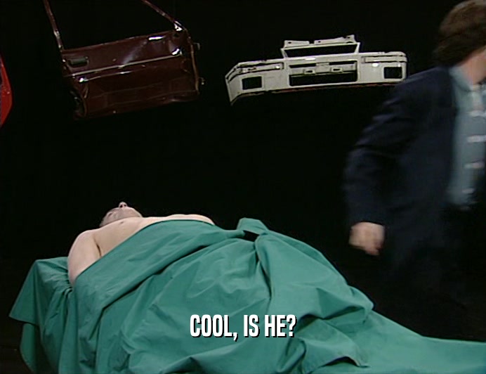 COOL, IS HE?  