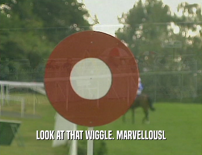 LOOK AT THAT WIGGLE. MARVELLOUSL  