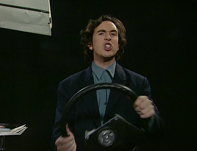 I'M DOING 1OO 'CAUSE IT'S COOL TO DRIVE FAST. OF COURSE IT'S COOL. 