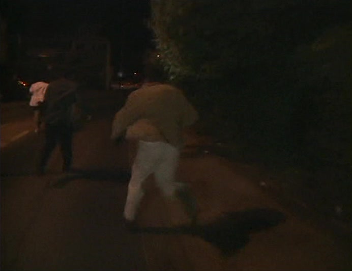 A BACKSTREET DENTIST AND HIS CLIENT. WE CHASED AND FILMED AT THE SAME TIME. 