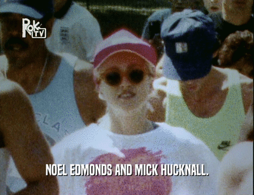NOEL EDMONDS AND MICK HUCKNALL.
  