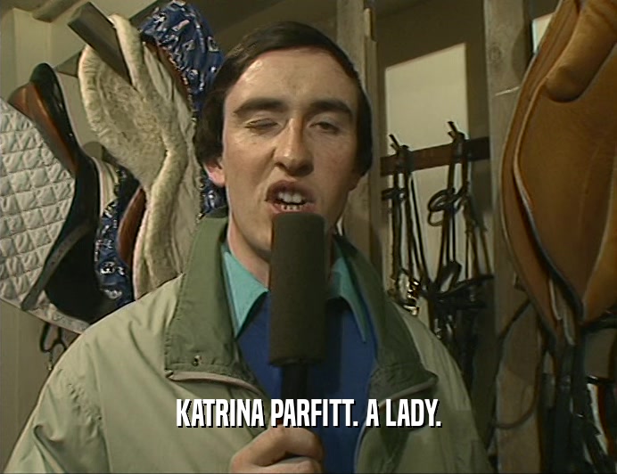 KATRINA PARFITT. A LADY.  