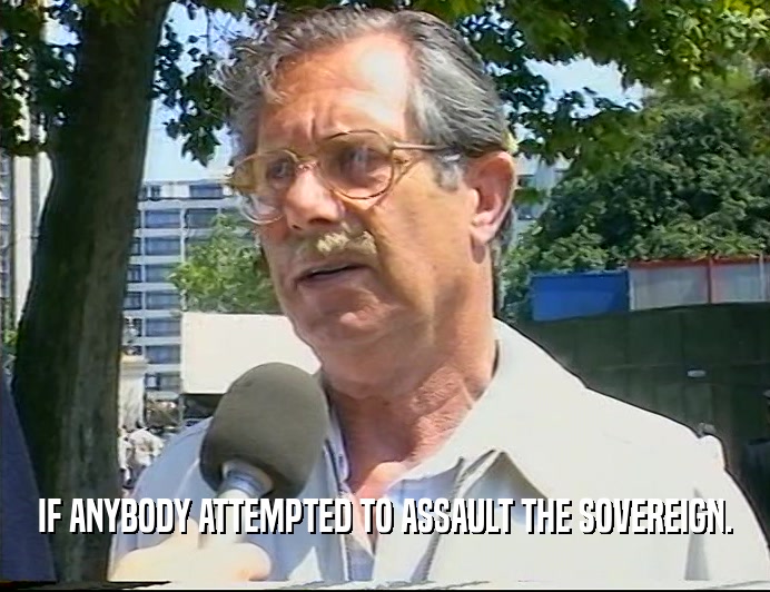 IF ANYBODY ATTEMPTED TO ASSAULT THE SOVEREIGN.  