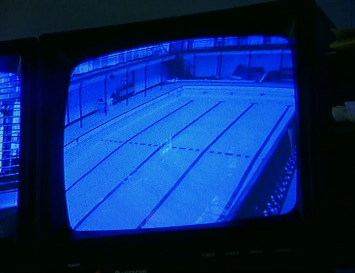 (MONOTONE VOICE) I'M THE POOL SUPERVISOR, NIGHT SUPERVISOR. 