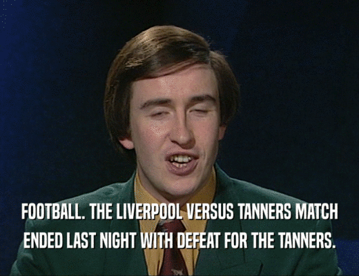 FOOTBALL. THE LIVERPOOL VERSUS TANNERS MATCH
 ENDED LAST NIGHT WITH DEFEAT FOR THE TANNERS.
 