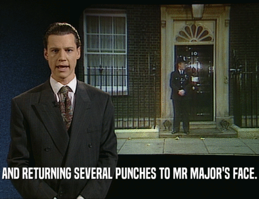 AND RETURNING SEVERAL PUNCHES TO MR MAJOR'S FACE.
  