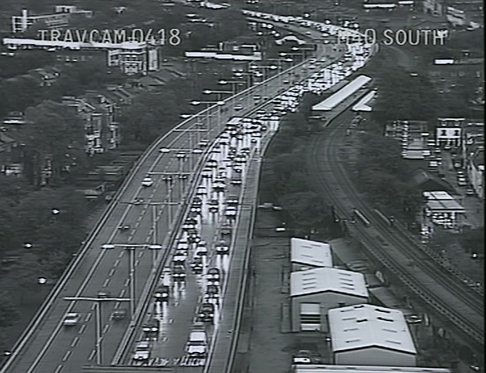 THE M40 SOUTHBOUND STILL SLOW DUE TO THAT EARLIER LARGE ACCIDENT. 