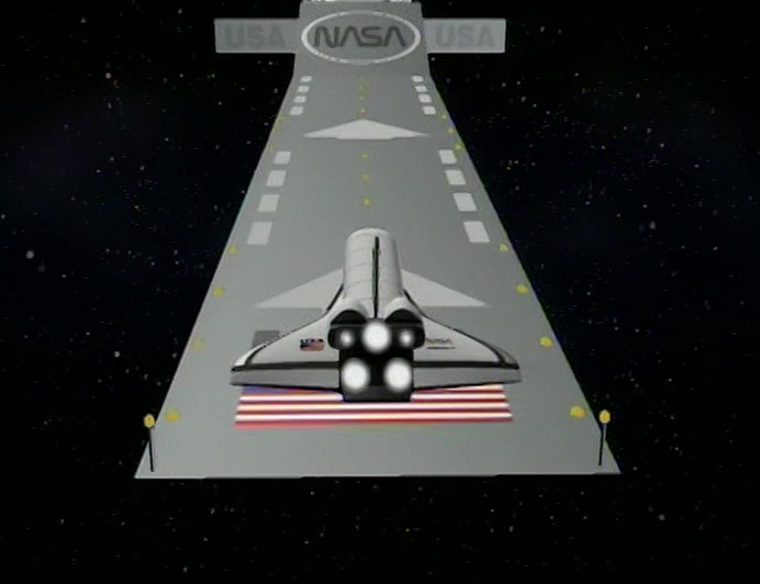 ONCE IN ORBIT, IT WILL HURTLE TOWARDS A RAMP AND LEAP OVER A LINE OF 12 OTHER SHUTTLES. 