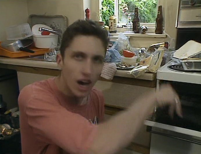 AN OVEN GLOVE, TWO PING-PONG BALLS, FRISH...  