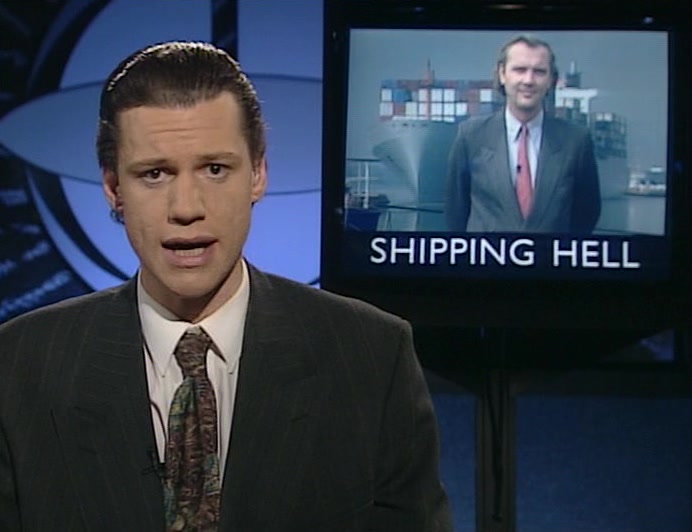 PETER O'HANRAHA-HANRAHAN IS WITH THE MINISTER FOR SHIPS, MICHAEL CRANE. 