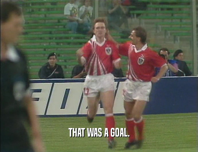 THAT WAS A GOAL.  