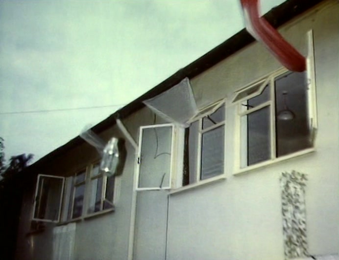 THESE PICTURES WERE TAKEN BY PAUL CORK, WHEN HE FELL UP INTO THE ROOF OF A SHED. 