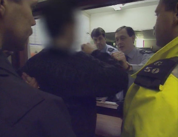 A DRUNK MAN IN CHATHAM HAS HIS ARM PUNCHED FULL OF HOLES. 