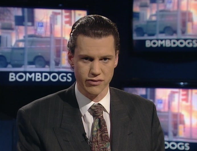 POLICE BELIEVE IT'S THE START OF A CAMPAIGN OF DOG BOMBS THREATENED BY THE IRA. 