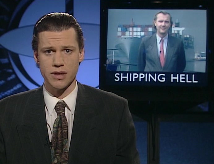 PETER O'HANRAHA-HANRAHAN IS WITH THE MINISTER FOR SHIPS, MICHAEL CRANE. 