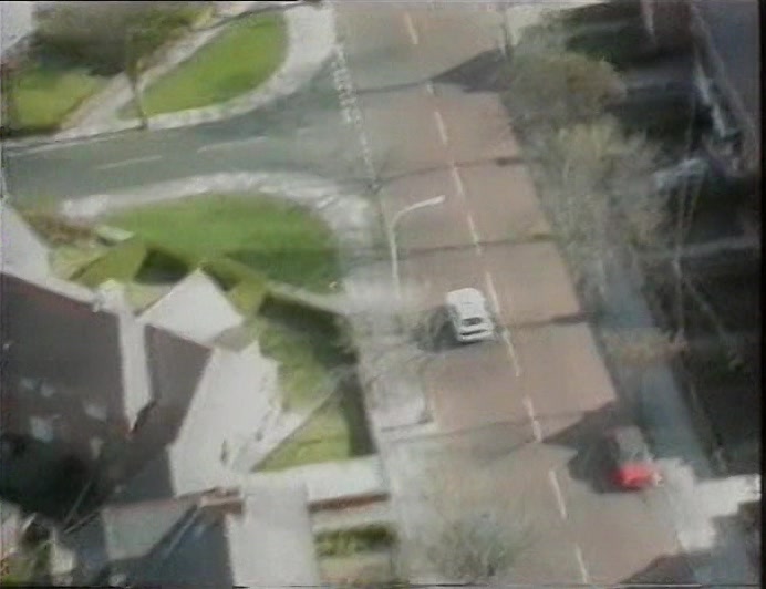 THEY DROVE A WHITE MONTEGO. HELICOPTER POLICE GAVE CHASE, 