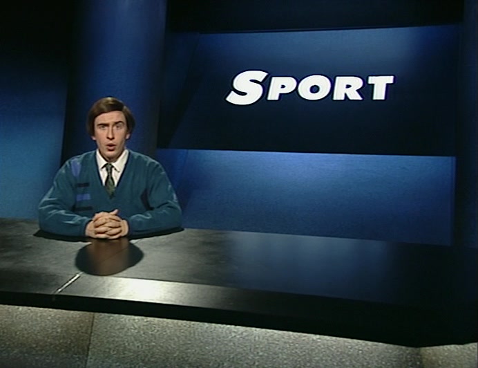 I'M ALAN PARTRIDGE. HELLO. RALLY DRIVING.  