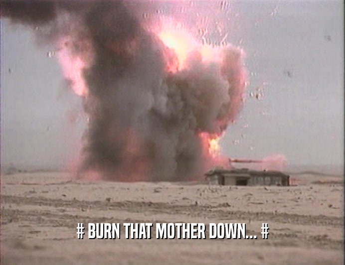 # BURN THAT MOTHER DOWN... #
  