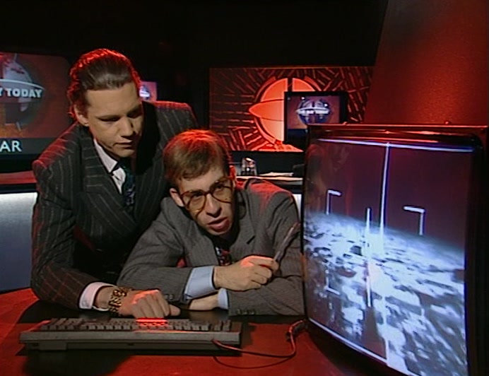 WELL, CHRIS, THERE'S THE MISSILE, TRYING TO LOCATE THE TARGET IT'S AIMED AT. 