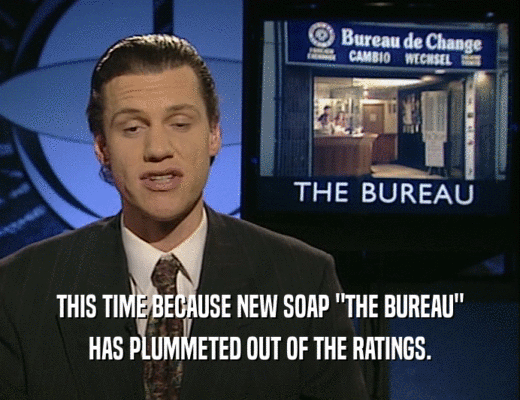 THIS TIME BECAUSE NEW SOAP 