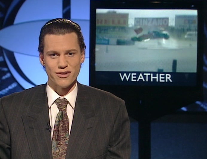 TIME FOR THE WEATHER WITH SYLVESTER STUART ON THE WEATHER PINBALL. 