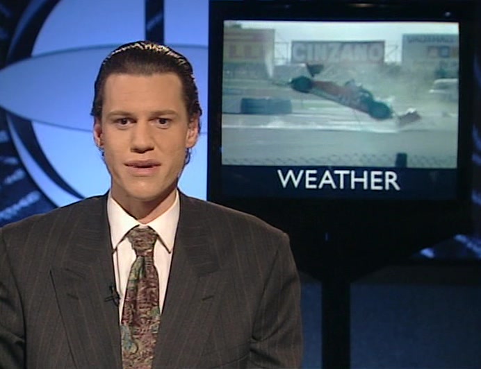 TIME FOR THE WEATHER WITH SYLVESTER STUART ON THE WEATHER PINBALL. 