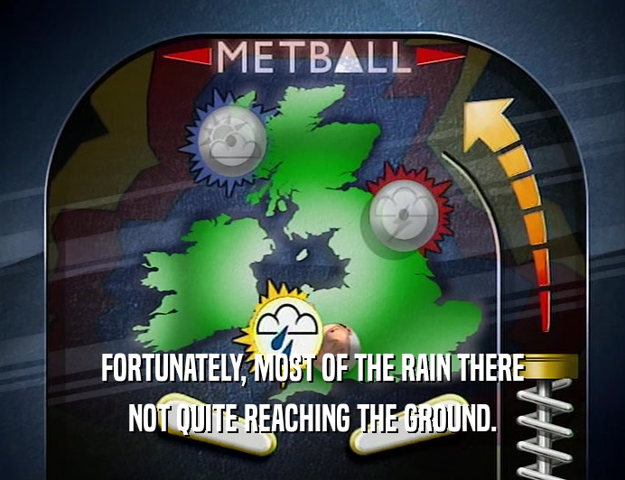 FORTUNATELY, MOST OF THE RAIN THERE NOT QUITE REACHING THE GROUND. 