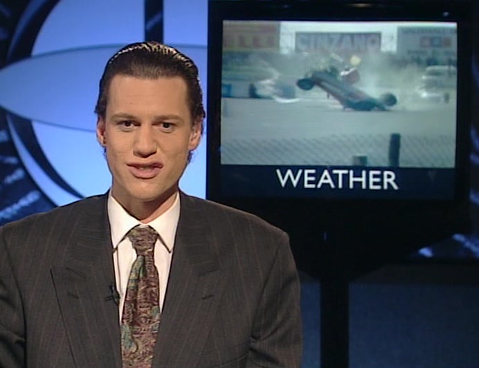TIME FOR THE WEATHER WITH SYLVESTER STUART ON THE WEATHER PINBALL. 