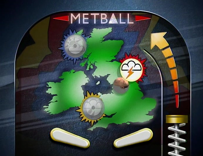 STARTING IN THE SOUTH-WEST, IT'LL RAIN IN DROPS THE SIZE OF A WRESTLER. 