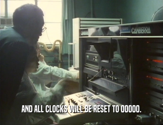 AND ALL CLOCKS WILL BE RESET TO 00000.
  