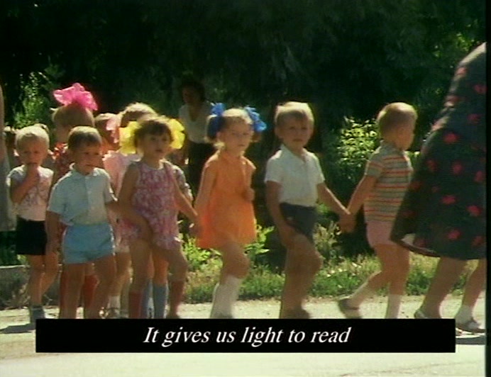 AFTER SCHOOL, THE CHILDREN QUEUE UP FOR THEIR PLUTONIUM, 