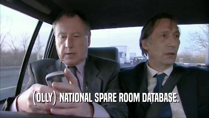 (OLLY) NATIONAL SPARE ROOM DATABASE.
  