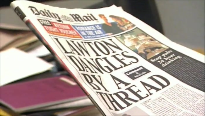 - (CLIFF) IT'S ALL RIGHT, WE'VE GOT... - ''LAWTON DANGLES BY A THREAD''. 