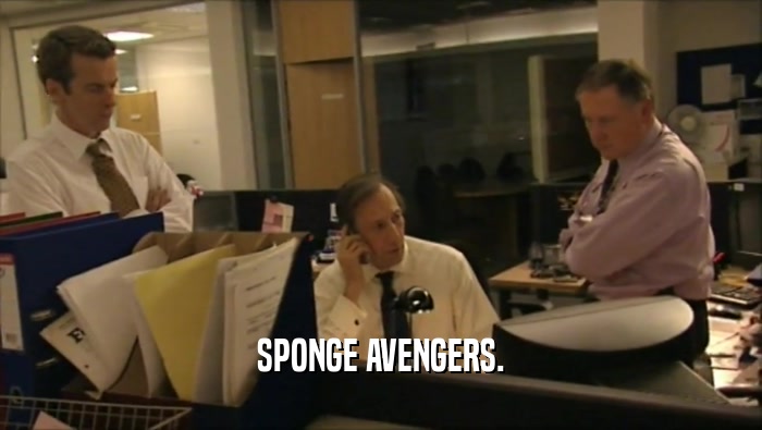 SPONGE AVENGERS.  