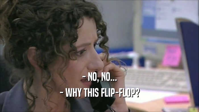 - NO, NO... - WHY THIS FLIP-FLOP? 