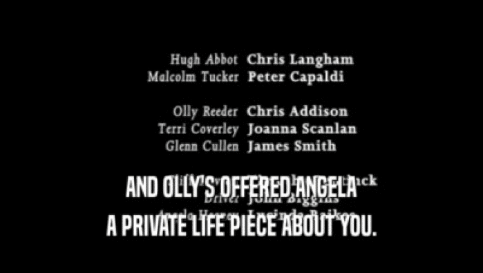 AND OLLY'S OFFERED ANGELA A PRIVATE LIFE PIECE ABOUT YOU. 
