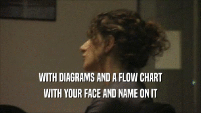 WITH DIAGRAMS AND A FLOW CHART WITH YOUR FACE AND NAME ON IT 