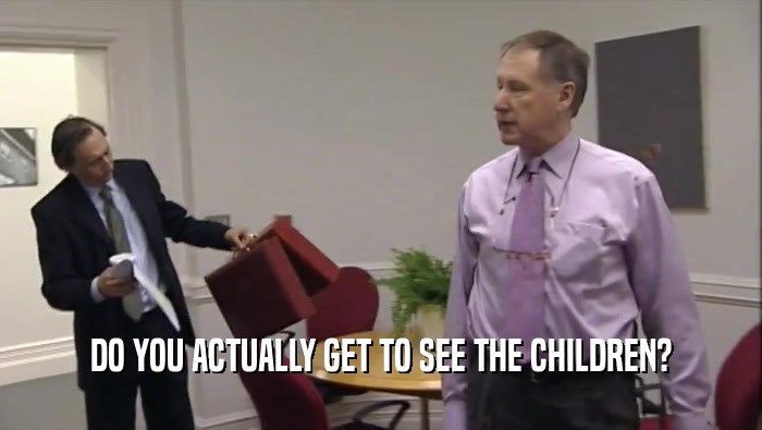DO YOU ACTUALLY GET TO SEE THE CHILDREN?  